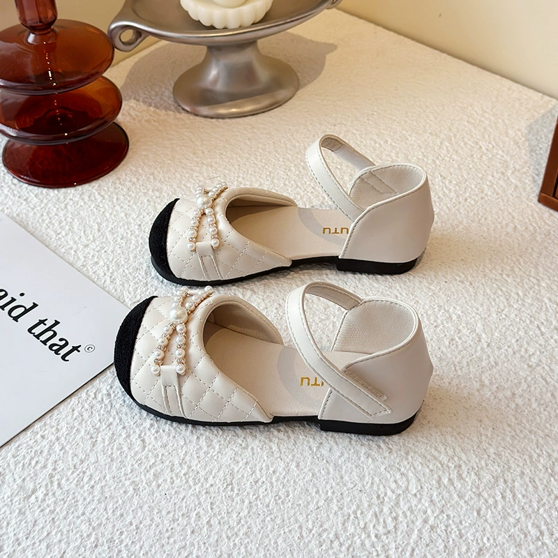 Девочки Мэри Джейн обувь 2025 Летняя новая детская обувь маленькая девочка мягкая подошва удобная обувь принцессы корейская версия темперамента