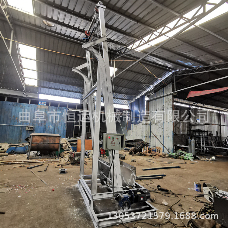 小型单斗提升机 电动垂直提料机 化工颗粒翻斗式上料机