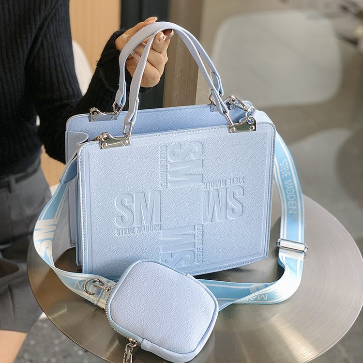 Bolso de hombro transfronterizo bolso de mujer con estampado de letras, tendencia de moda de alta gama, bolso de mensajero de letras de todo fósforo casual