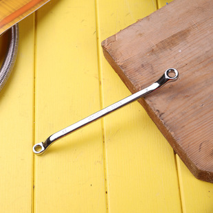 Deli Tools Professional Grade Mirror Double Ring Wrench Lengthened Full Mirror Polished Multifunctional Portable Wrench