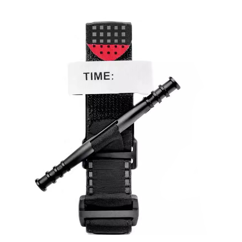 Punto torniquete de nailon para gatos hebilla táctica de primeros auxilios vendaje de entrenamiento militar giratorio al aire libre Velcro