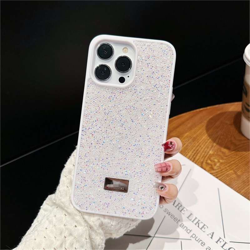 奢华闪粉水钻iPhone16Pro手机壳15轻奢风适用苹果17ProMax保护套|undefined