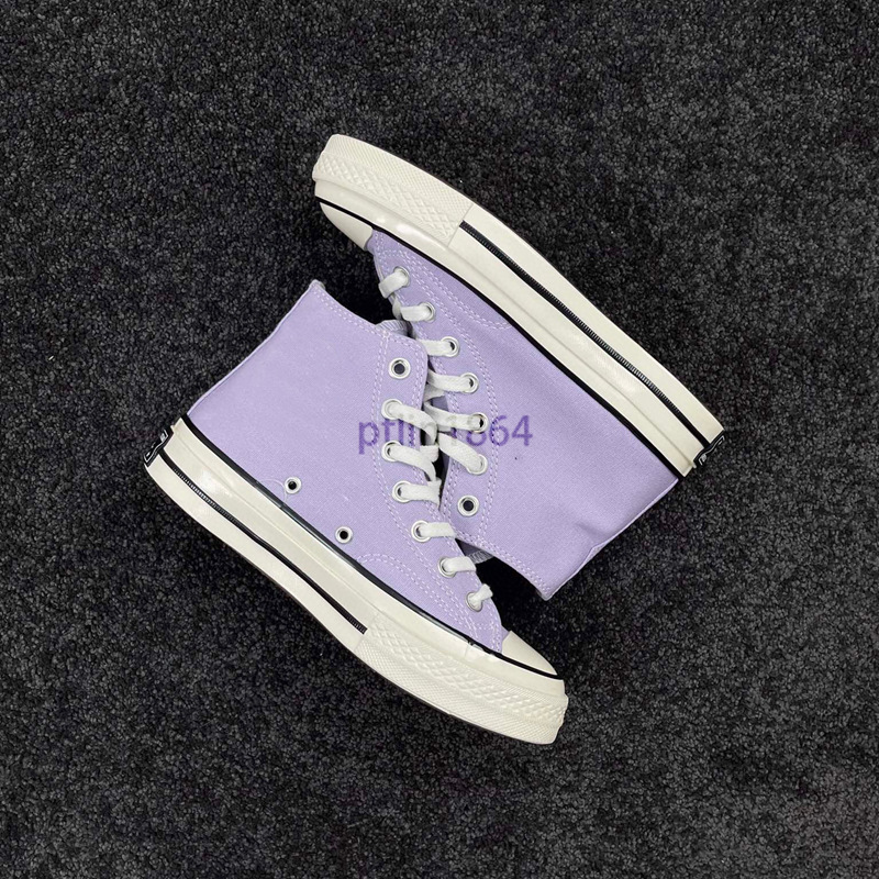 Auténticos zapatos de hombre Meiqi Converse aj 1970s zapatos de mujer zapatos de lona zapatos altos cremosos azules vulcanizados originales puros image 27
