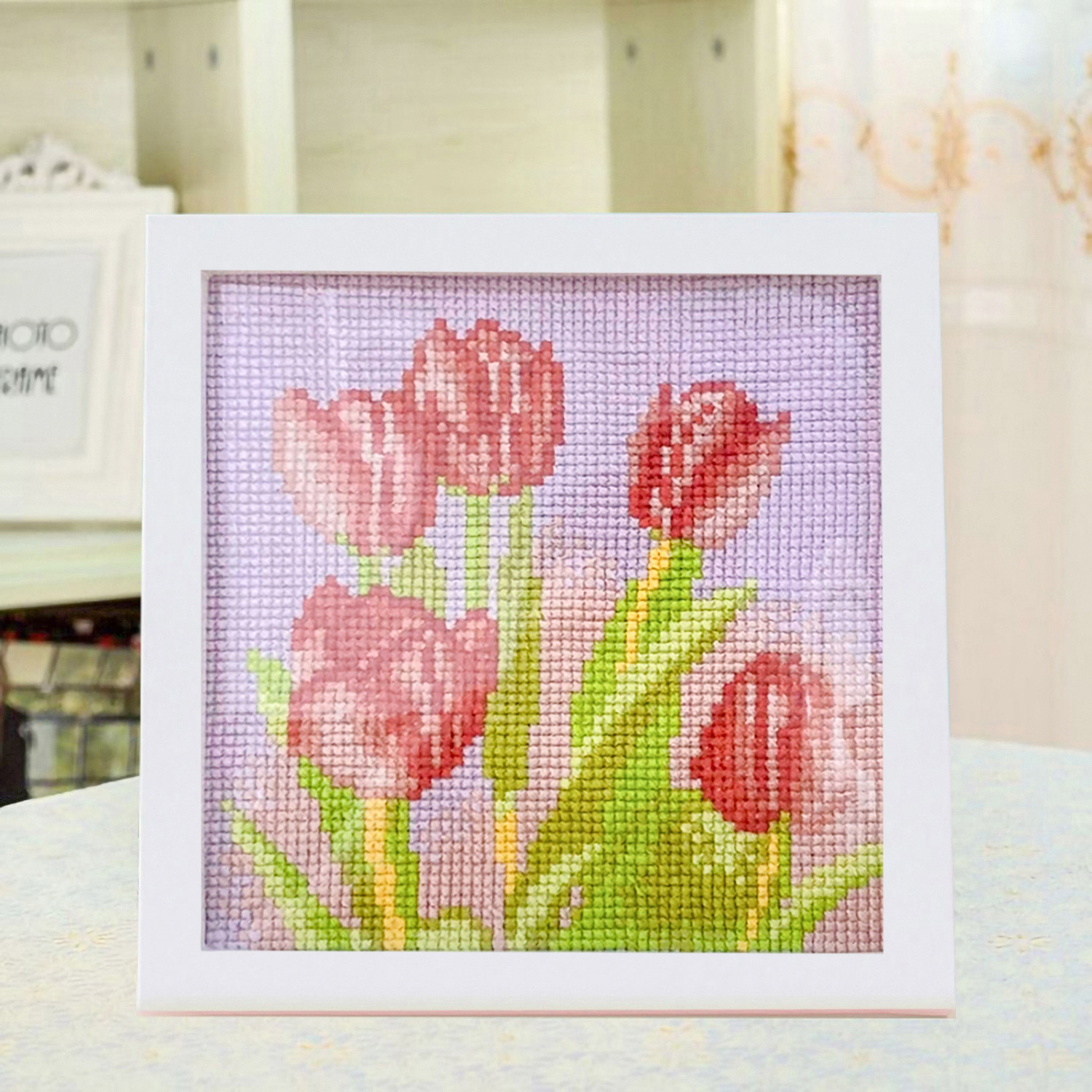 Mona Lisa Royal Tulip Cross Stitch 2025 nueva sala de estar dormitorio piezas pequeñas pequeño punto de cruz para niños image 2