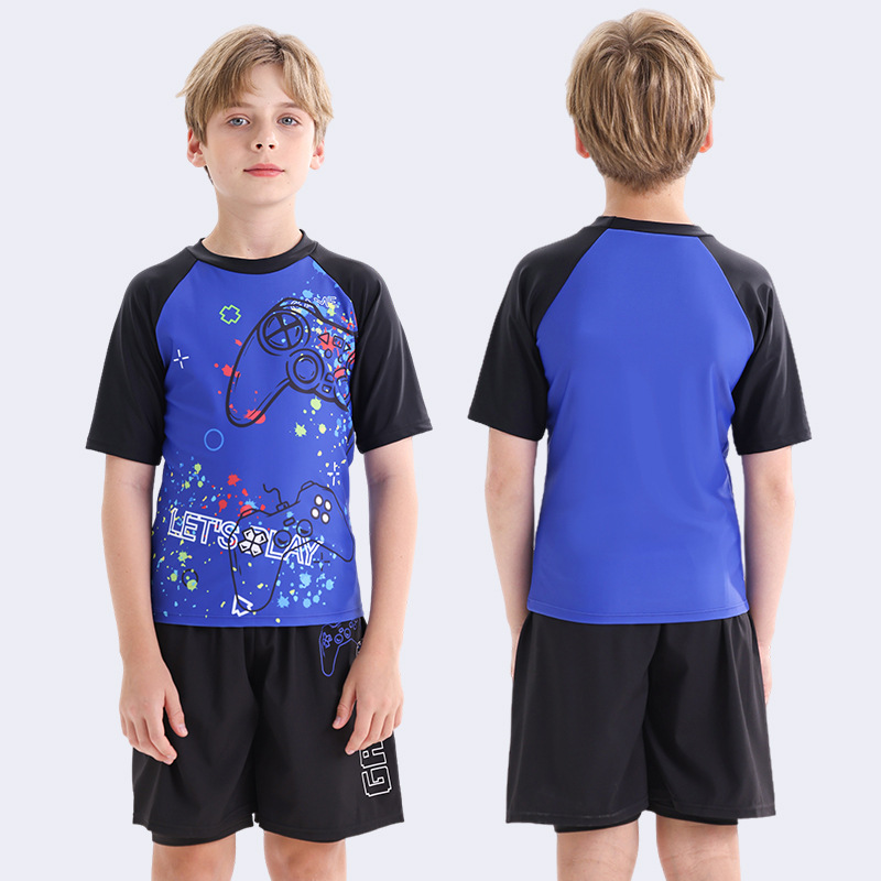 About Children's Swimwear Summer Boys' Swimwear 2025 Split Swimwear Sunscreen suit