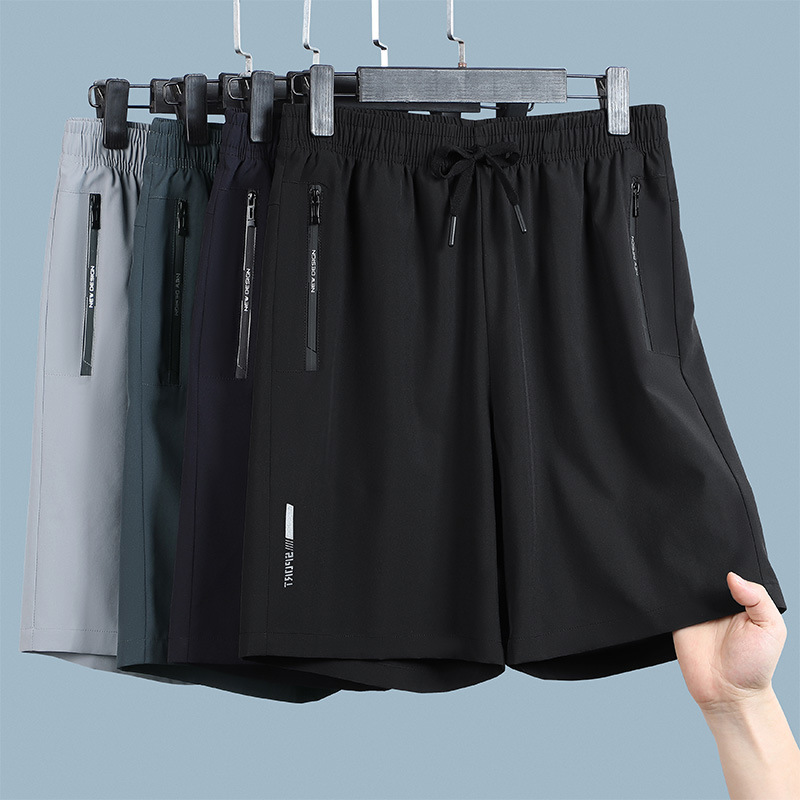 Sports Shorts Men's Quick-drying Ice Silk Summer Thin Basketball Loose Fitness Leisure Football Running Training Shorts