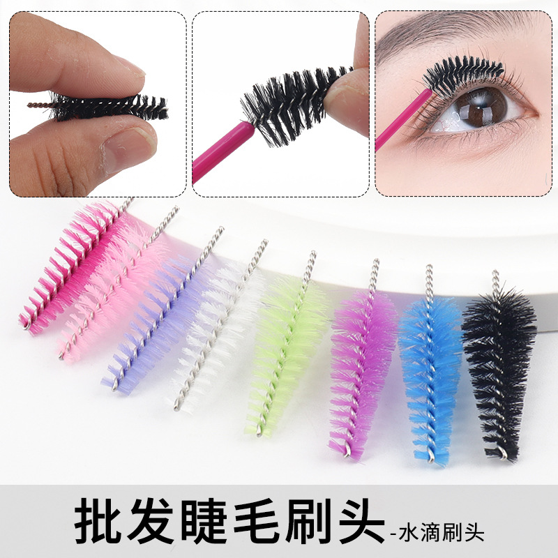 disposable curly brush drop-shaped for eyelashes