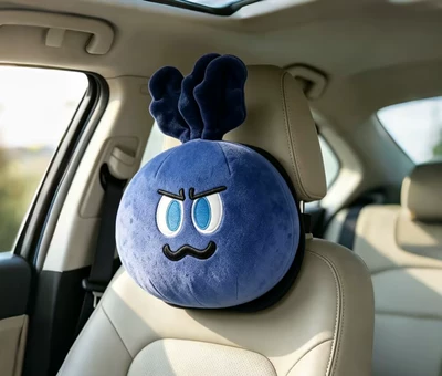 Headrest toy, Mayday merchandise, cute - stubborn-blue-carrot-shaped-headrest