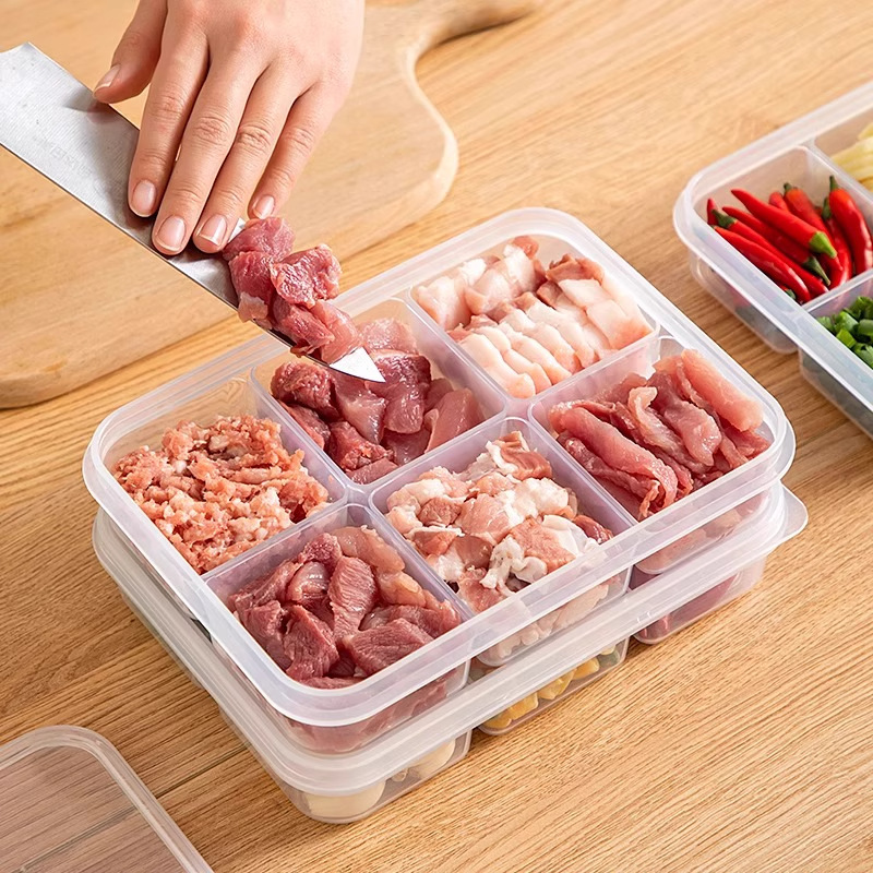 冷蔵庫冷凍肉コンパートメントボックス、冷凍食品グレードの保存ボックス、特別な小型鮮度保持ボックス、包装ボックス、整理整頓品|undefined