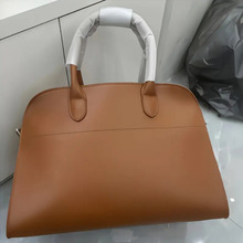 波士顿包牛皮磨砂小众托特包包2024秋冬新款容量大手提包新色现货