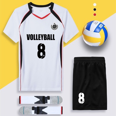 brand Volleyball clothing suit men and women Short sleeved shorts student Easy ventilation match train Jersey Printed