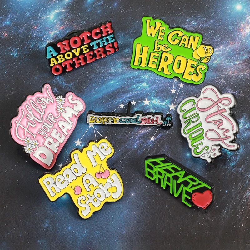 Fashionable trend agile badge with letters