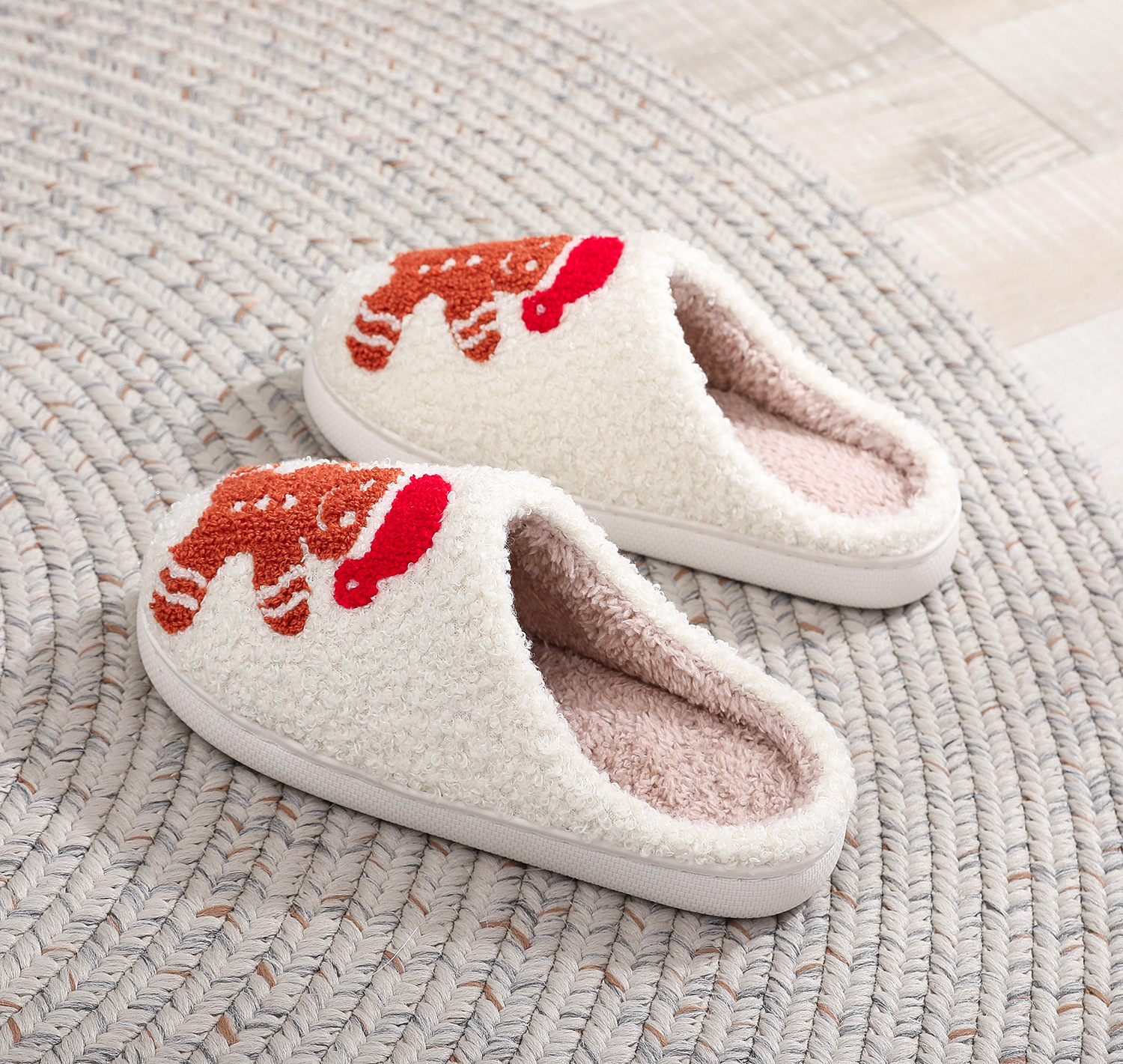 Scarpe da casa da donna in pile, morbide, aperte, estive, leggere, calde, traspiranti, in memory foam_voghion.com