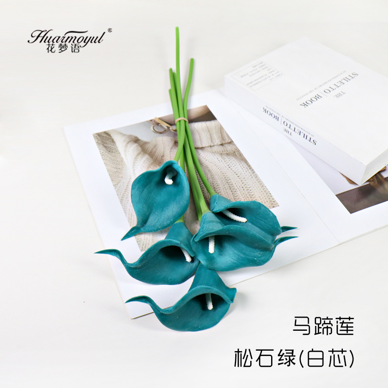 칼라 릴리-터콰이즈 그린(화이트 코어)