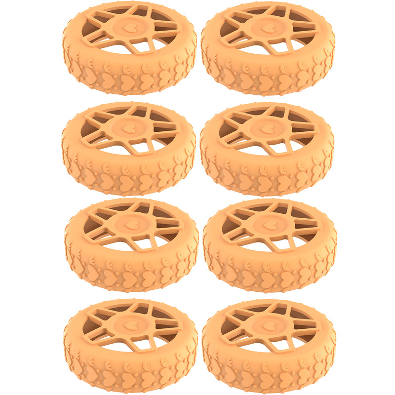 Caster shoesスーツケースホイールシリコン保護カバー耐摩耗性全包スーツケースホイールシリコン保護カバー