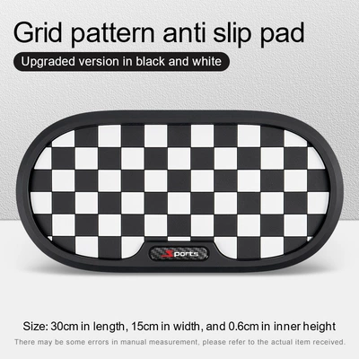 Anti-slip mat Multi-Functional Storage Mat, High Temperature - unlabeled-black-and-white-zjq64-oval-basin-anti-slip-mat
