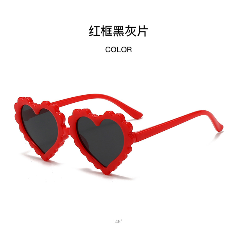 Gafas de Sol Infantiles en Forma de Corazón con Protección UV400 para Protección Solar y Viajes
