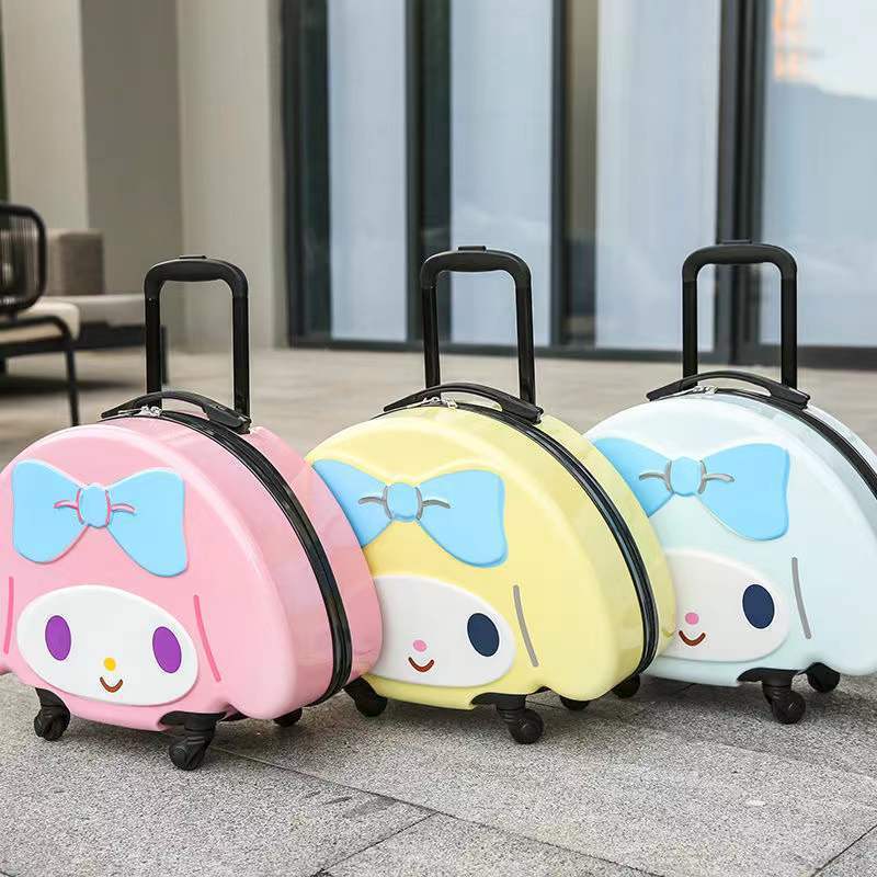 Cross-Border 2024 New Kidsren's Suitcase Large Capacity Silent Universal Wheel Boarding Case 3D Cartoon Pattern Suitcase