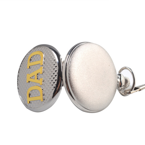Men's Casual Style Quartz Pocket Watch DAD Retro Skeleton Pocket Watch Boshiya Fashion Flip Quartz Pocket Watch Wholesale