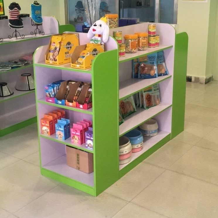 药店货架新款母婴店货架孕婴奶粉展示柜木质化妆品中岛柜玩具宠物