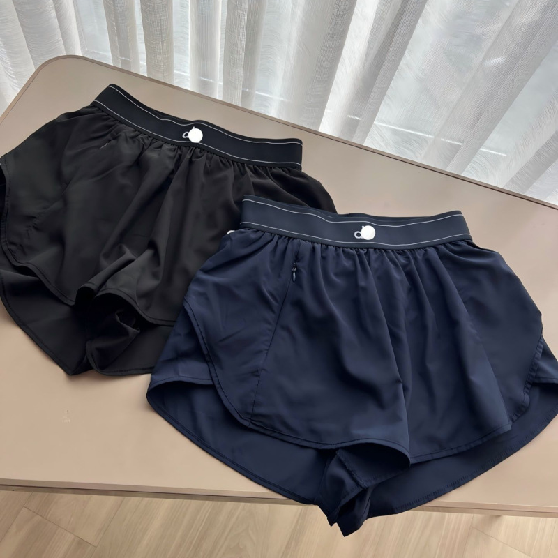 Summer yoga sports shorts, quick-drying, double-layer, anti-exposure, real-shot sports cycling pants, wide-leg pants for women Summer yoga sports shorts, quick-drying, double-layer, anti-exposure, real-shot sports cycling pants, wide-leg pants for women