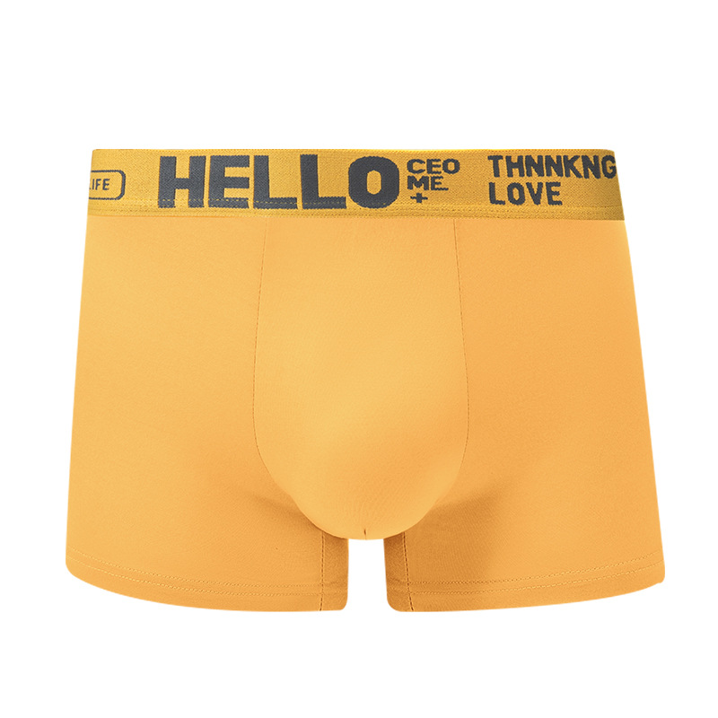 HELLO cinturón de hombre pantalones interiores de cintura media antibacterianos respirables y cómodos para la piel fabricantes de pantalones planos para hombres al por mayor