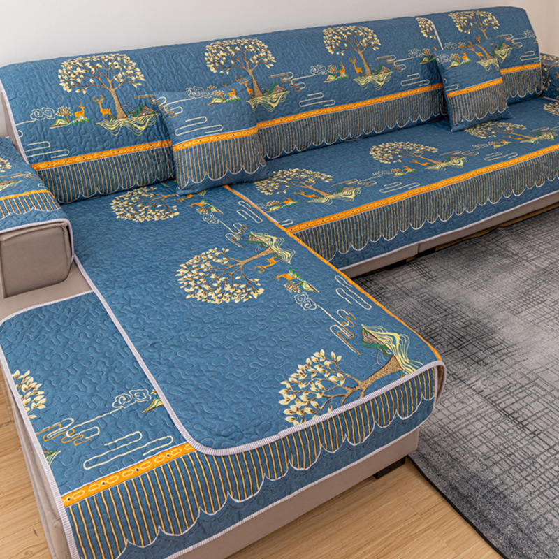 2022 new sofa cushion four seasons universal full set cover simple modern non-slip sofa cushion sofa cover