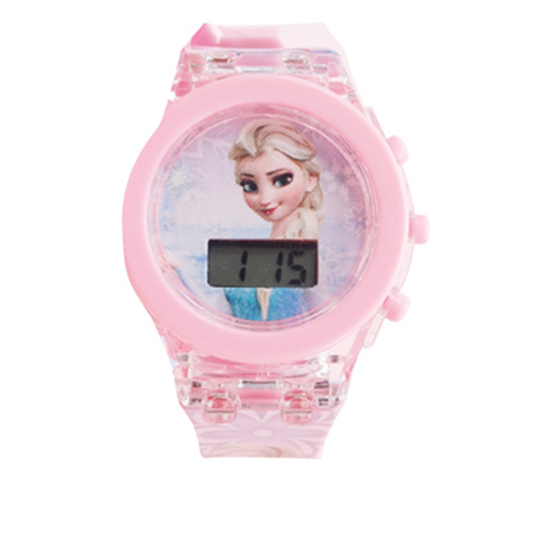 Comercio exterior Venta caliente reloj de dibujos animados para niños niña niño lindo bebé reloj de juguete con luz exquisita reloj electrónico