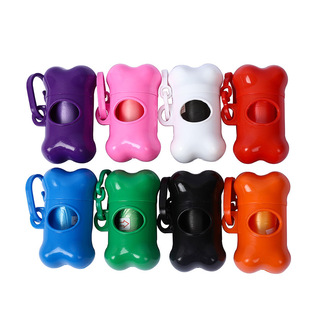 Pet dog dog bone pickup toilet with garbage bag toilet bag out portable color logo screen printing factory wholesale