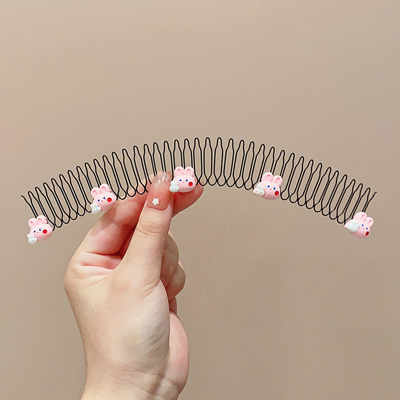 핑크 사랑스러운 토끼