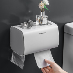 トイレのダブルドアの二重ティッシュケースは、紙筒トイレットペーパーの紙箱を引き出して、穴を開けないでください
