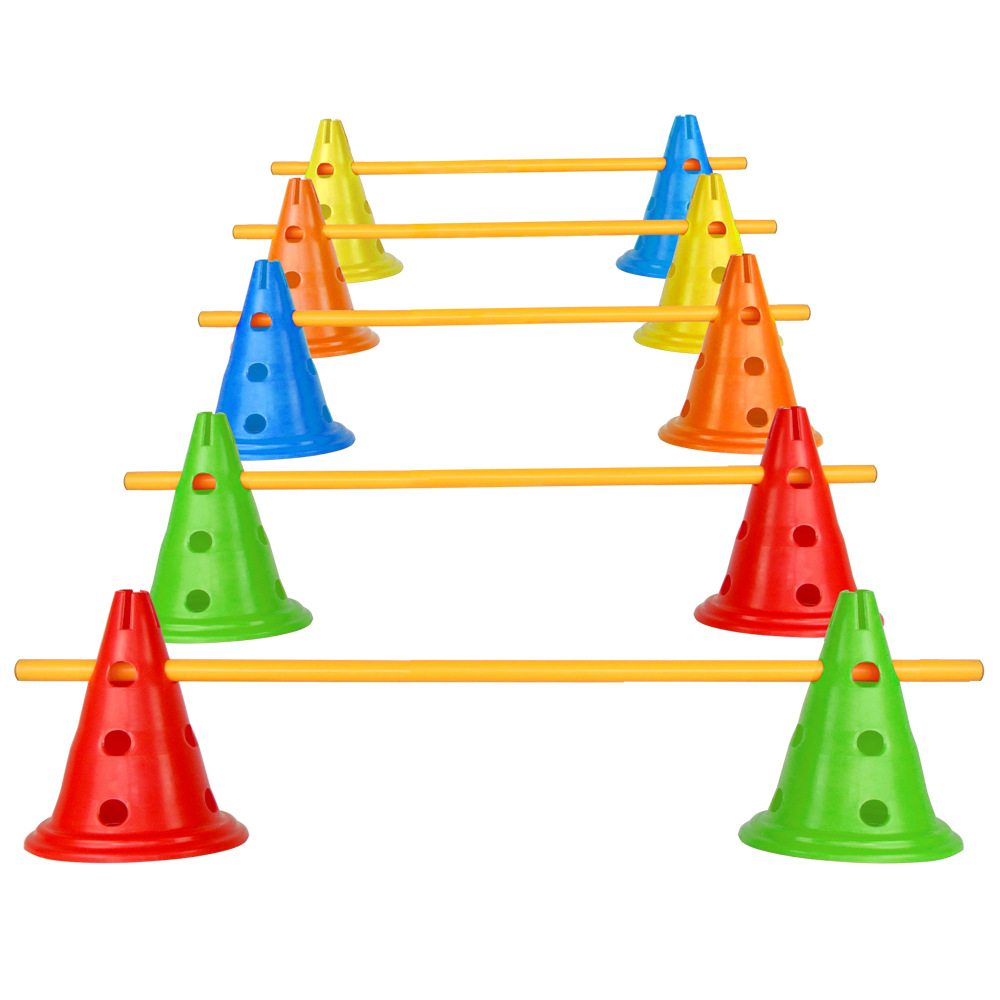 30cm Perforated Round Bottom Logo Bucket Football Training Obstacle Ice Cream Cone Training Cone Roadblock Taekwondo Equipment