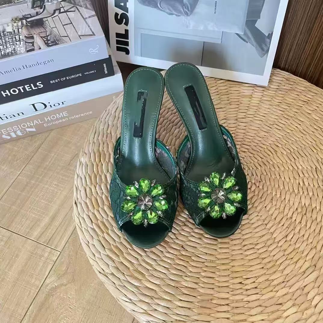 다크그린 힐 높이 6cm