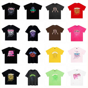 Sp5der��������Young Thugͬ��l����ĸ555555��HT��Pink����tee