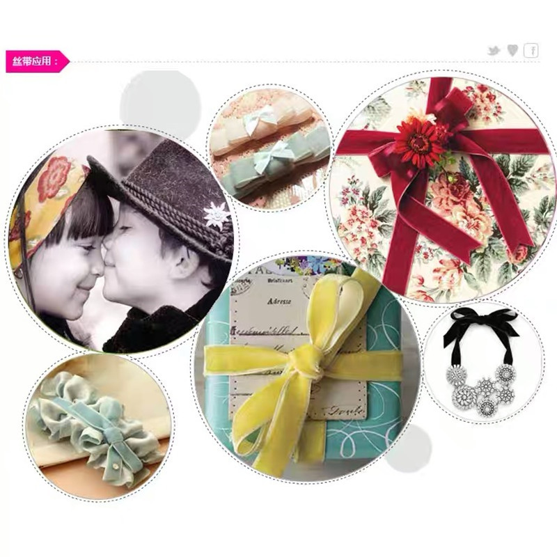 Fabricantes al por mayor 1CM hechos a mano embalaje de regalos de cinta de lana unilateral cinta de cebolla cinta de terciopelo decoración DIY