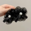 1# black bow with 4 flowers, about 7*12cm