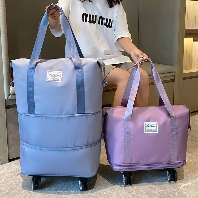 Bolsa de viaje de gran capacidad portátil de gran capacidad polea bolsa de equipaje impermeable en espera de producción bolsa de viaje de negocios corta distancia