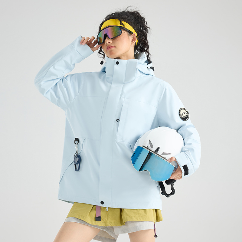 秋冬季冲锋衣防风防水三合一外套可拆卸羽绒内胆登山服定制LOGO字|undefined