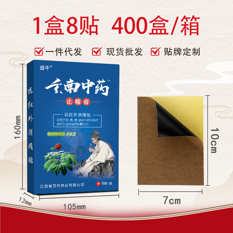 Wholesale Run Jianghu Yunnan Ointment Cervical Pain Relief Patch, He Fei Heat Patch for Cervical and Lumbar Spine, External Use