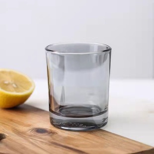 Minimalist Nordic Style Colorful Ash Amber Home Creative Aromatherapy Jar Safety Certified Mouthwash Cup with Wooden Lid
