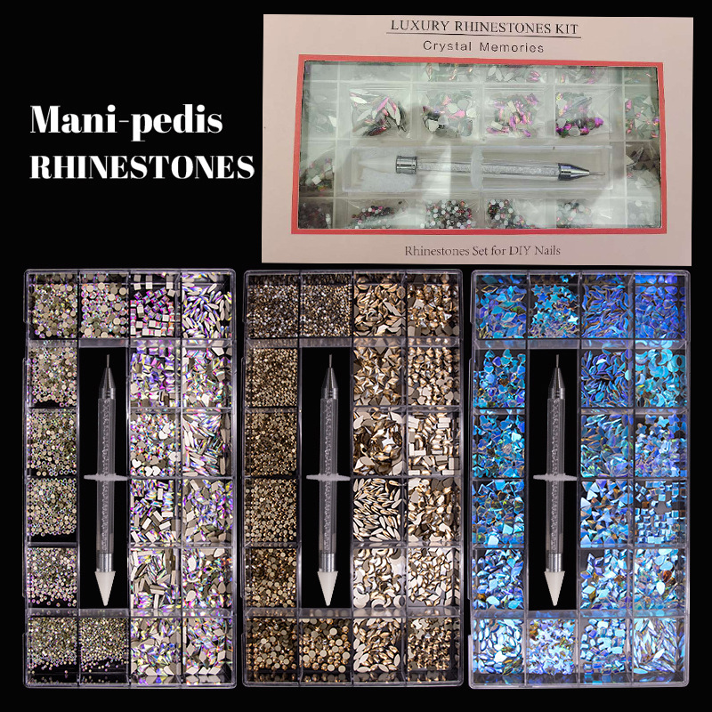 Nail Decoration Nail Art 21 Plot Jewelry Nail Drill Shaped Stained Glass Drill Acrylic Nail Pieces Sticker Point Drill Crayon Nail Decoration Nail Art 21 Plot Jewelry Nail Drill Shaped Stained Glass Drill Acrylic Nail Pieces Sticker Point Drill Crayon