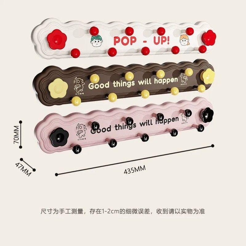 多巴胺吸盘旋转联排挂钩一排免打孔强力承重浴室厨房玄关门后粘钩|undefined