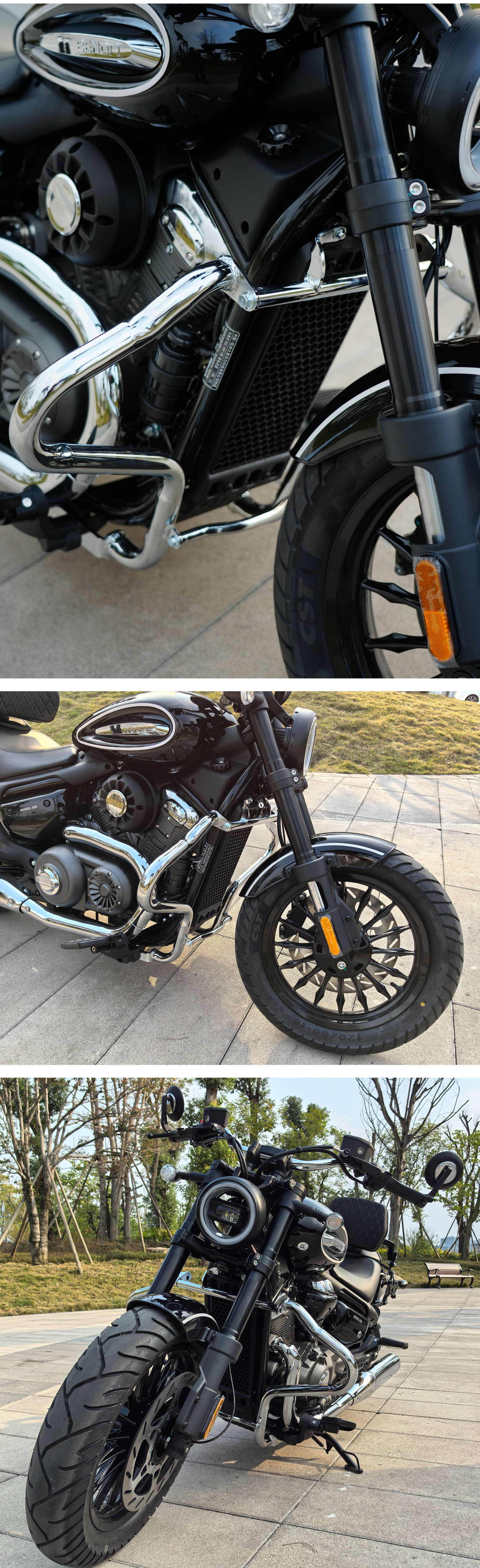 Suitable for Jinjila 350 Electroplating Bar One-Stop Modified Anti-Fall Protection Bar Carbon Steel Motorcycle Modification Accessories