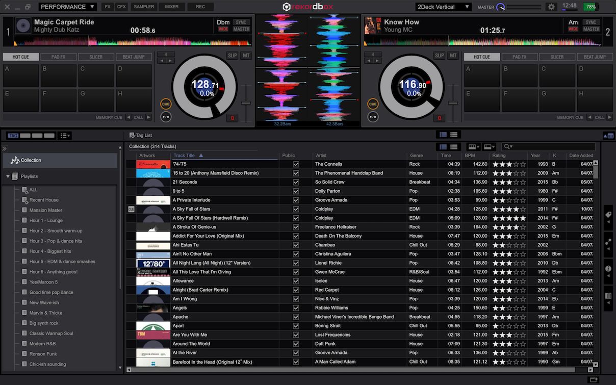 Pioneer先锋Rekordbox DJ控制器 打碟机软件WIN/MAC版本
