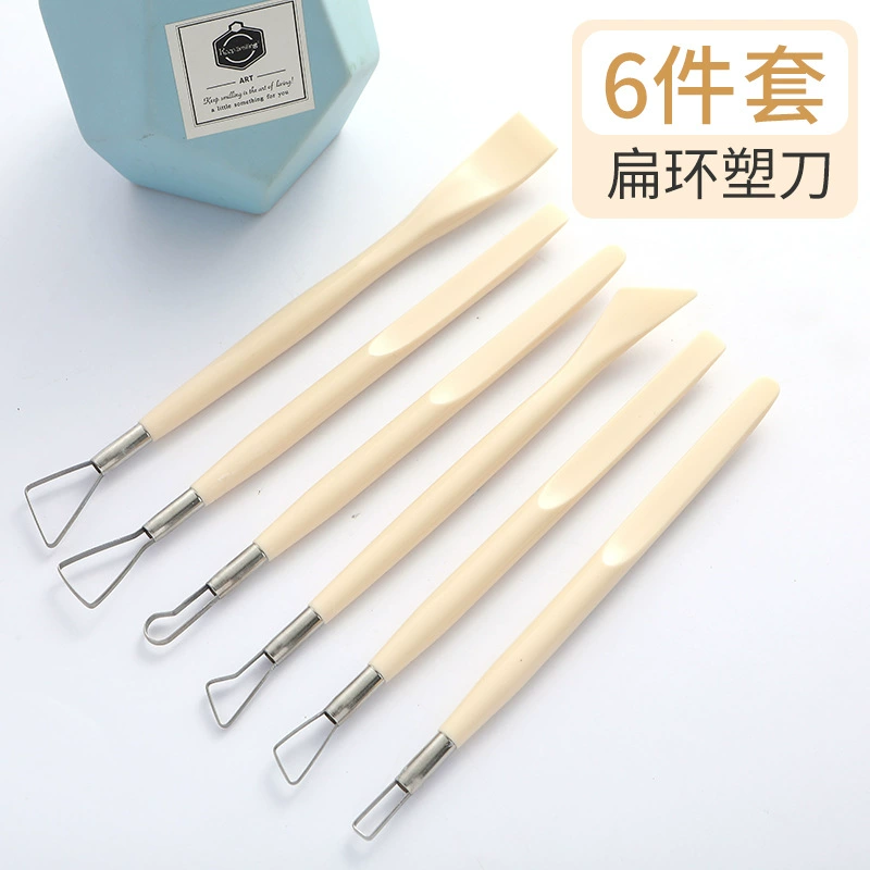 Ceramics, clay, tools set, 6 pieces, DIY, full set