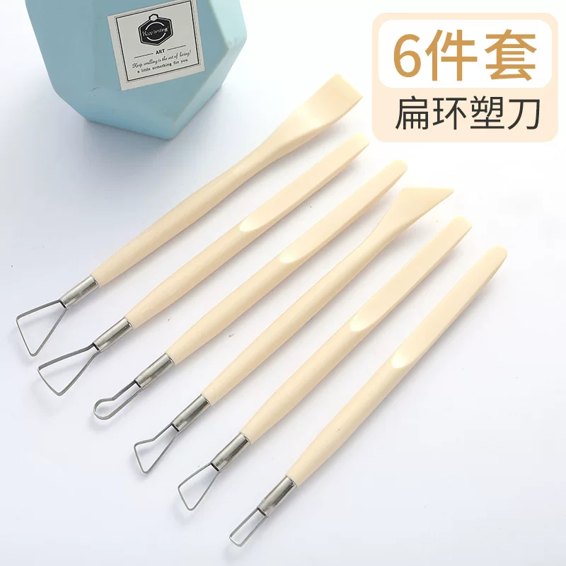 Ceramics, clay, tools set, 6 pieces, DIY, full set