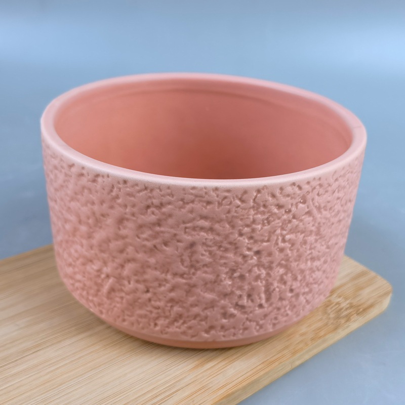 Taza de vela de aromaterapia de cerámica de Nordic ins Taza de vela de cerámica roja vacía Taza de vela de aromaterapia Taza de vela de arcilla