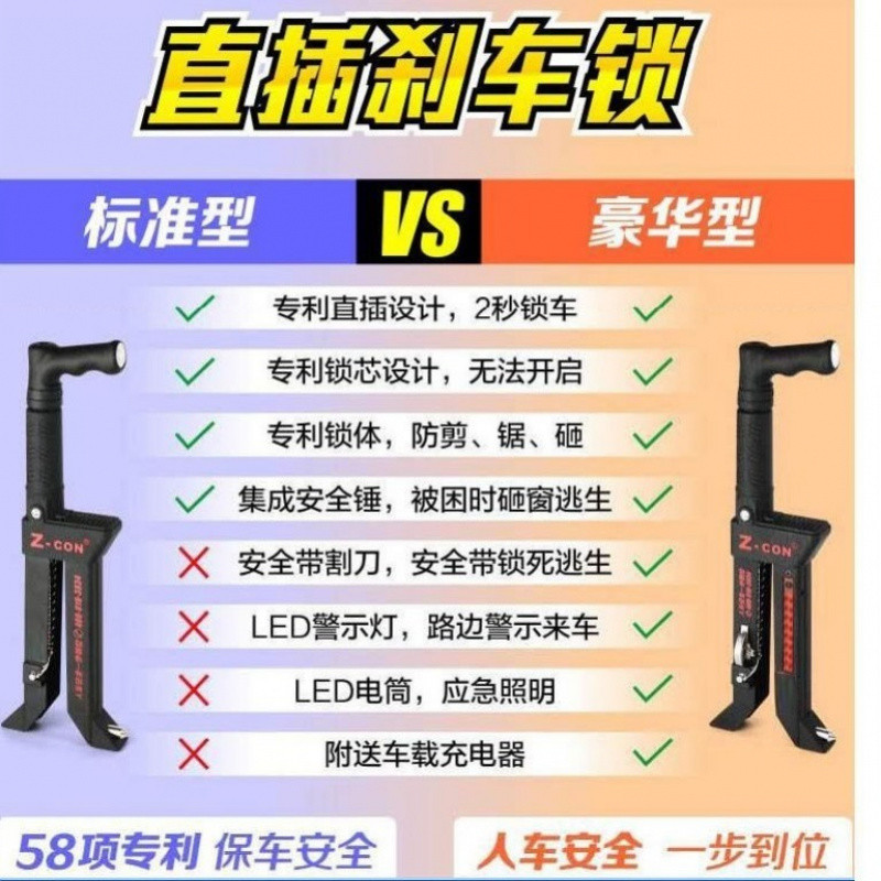 SHP 자동차 도난 방지 잠금 장치 브레이크 잠금 자동차 페달 잠금 클러치 잠금 장치 자동차 잠금 장치 비 자동차 방향