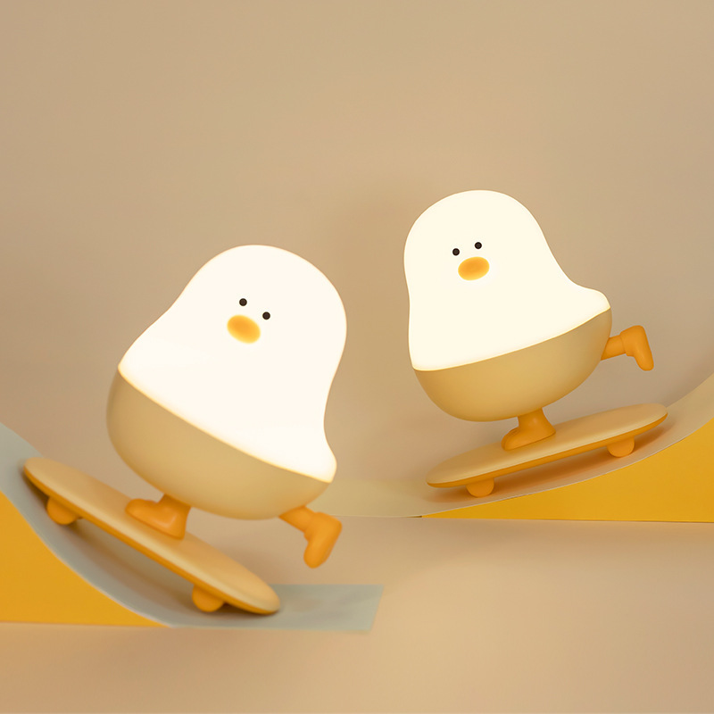 New Product, Cute Little Slippery Chicken, Creative and Cute, Infinitely Dimmable Sleep Lamp, Bedside Night Light, Kidsren's Eye Protection Wake-Up Lamp