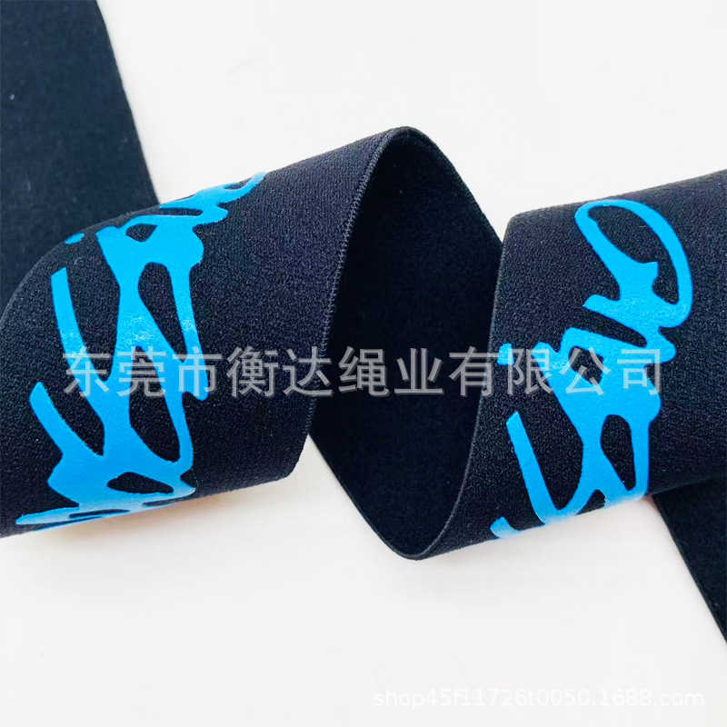 Personalizada antideslizante silicona goteo de impresión ciclismo banda elástica banda elástica de impresión de silicona de punto recto